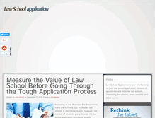 Tablet Screenshot of lawschoolapplication.org